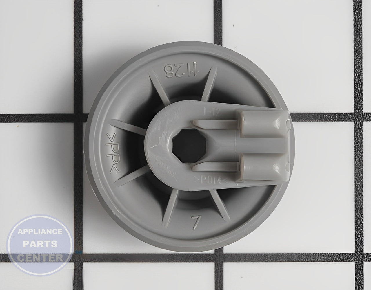 BOSCH DISHWASHER WHEEL 00611475 - Detailed view of durable construction
