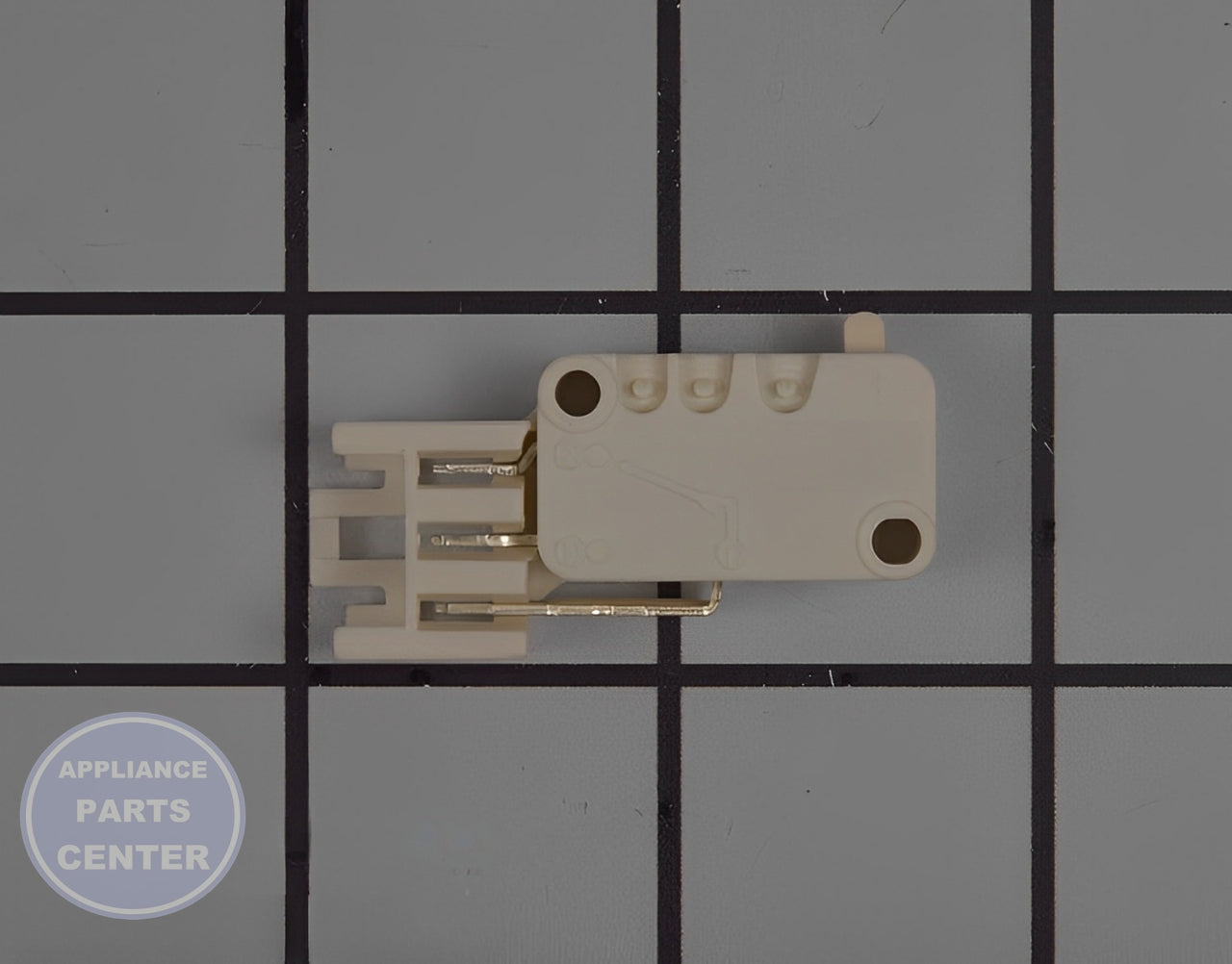 BOSCH DISHWASHER SWITCH 00611665 - Side view with precise technical specifications