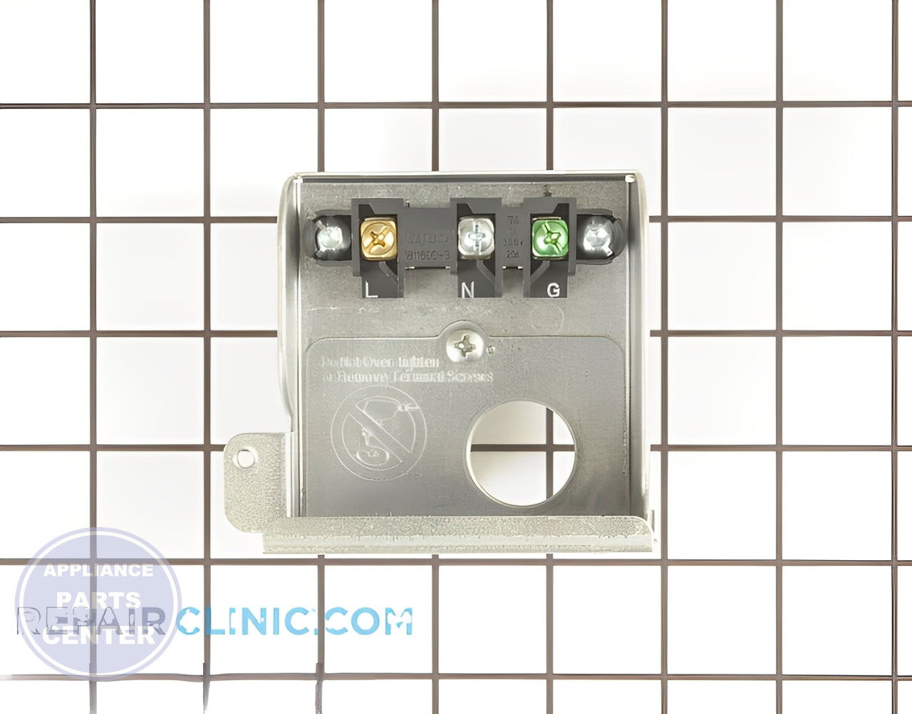 BOSCH DISHWASHER TERMINAL BOX 00640476 - Detailed view of wire receptacle and connector details