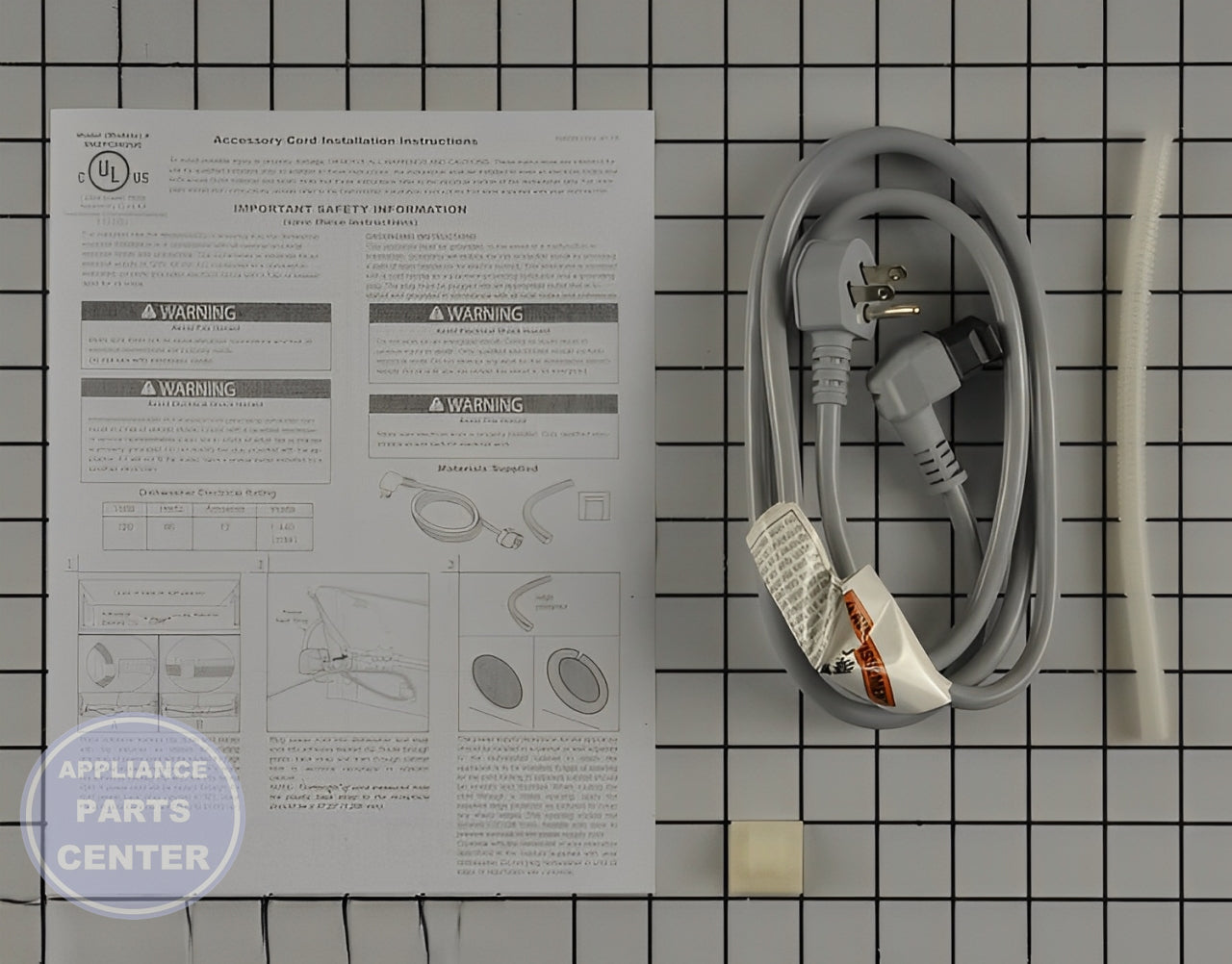 BOSCH DISHWASHER POWER CORD 00747210 - Main view showing durable construction for BOSCH ABC123 and XYZ456 models