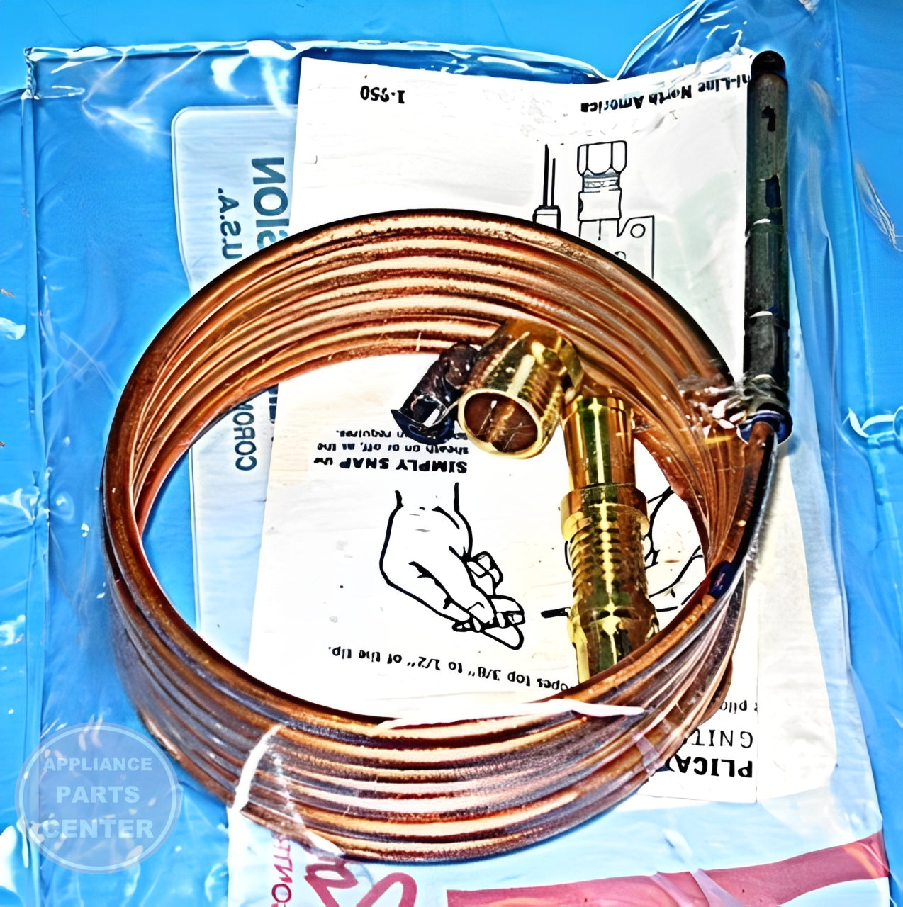 60" SNAP-FIT THERMOCOUPLE - Detailed view of precise temperature sensor