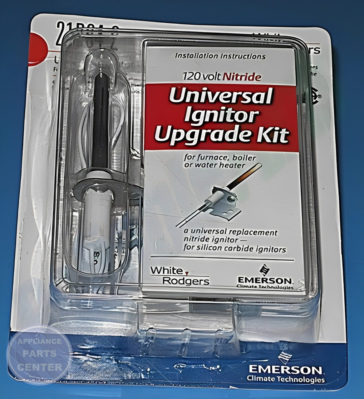 WHITE-RODGERS FURNACE IGNITER UPGRADE KIT 21D64-2 - Installation in specific model demonstrating key mounting points