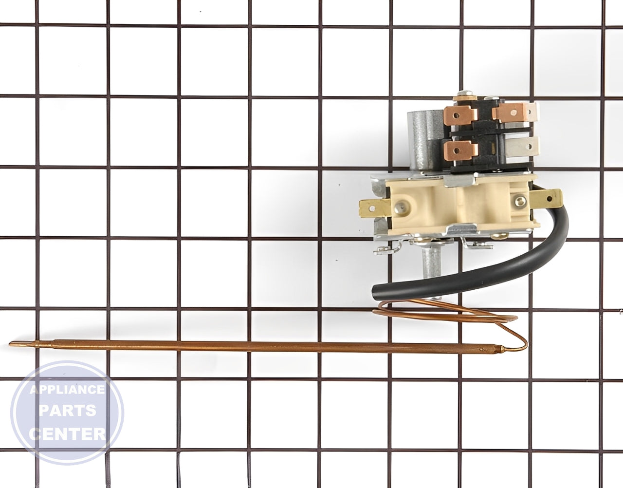 FRIGIDAIRE THERMOSTAT 316215901 - Detailed view of temperature sensor and control mechanism