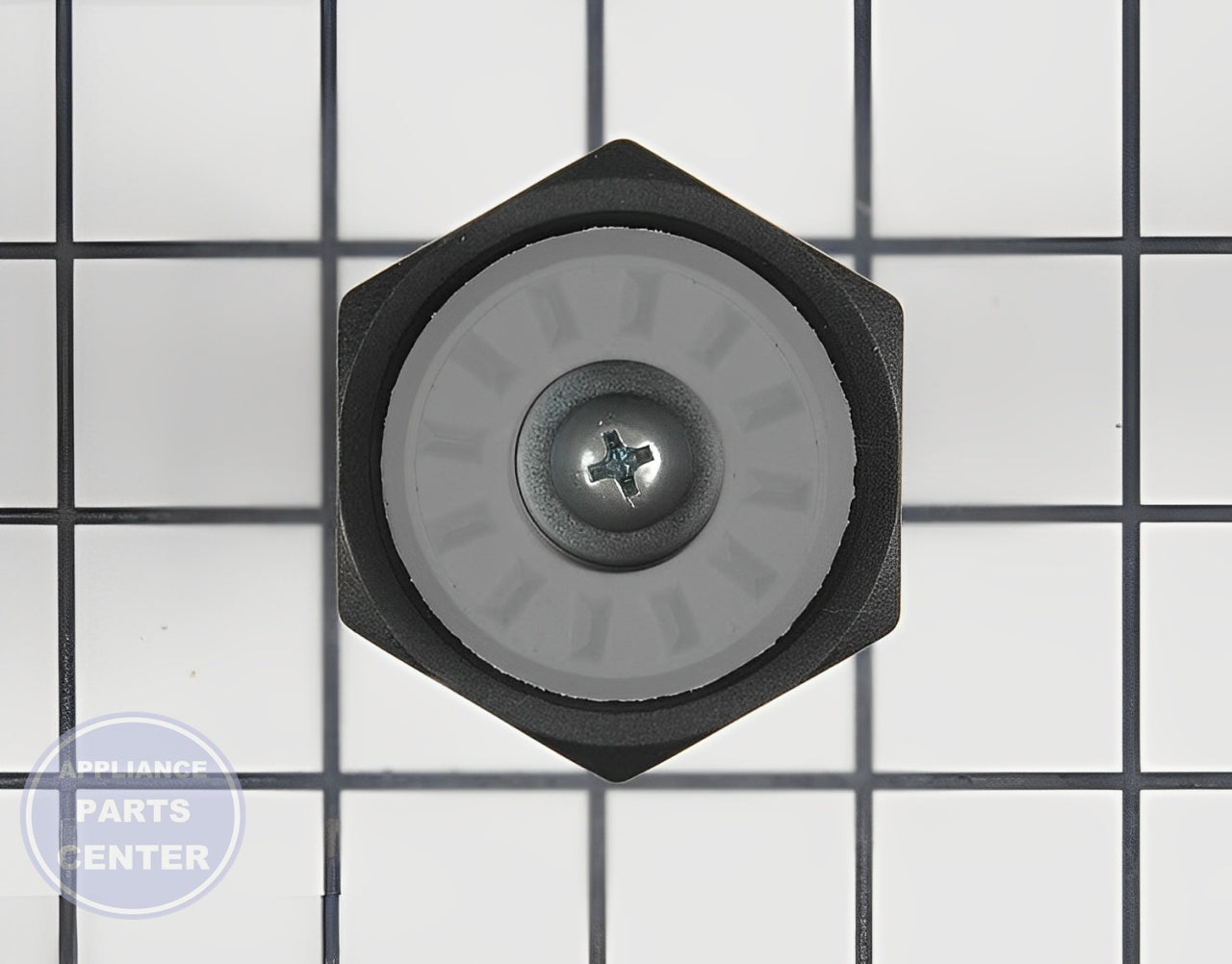 LG WASHER LEVELLING LEG ASSEMBLY 4263FA3933C - Side view with precise measurements