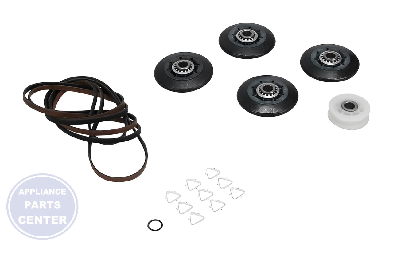 WHIRLPOOL DRYER REPAIR KIT 4392067 - Side view with precise measurements