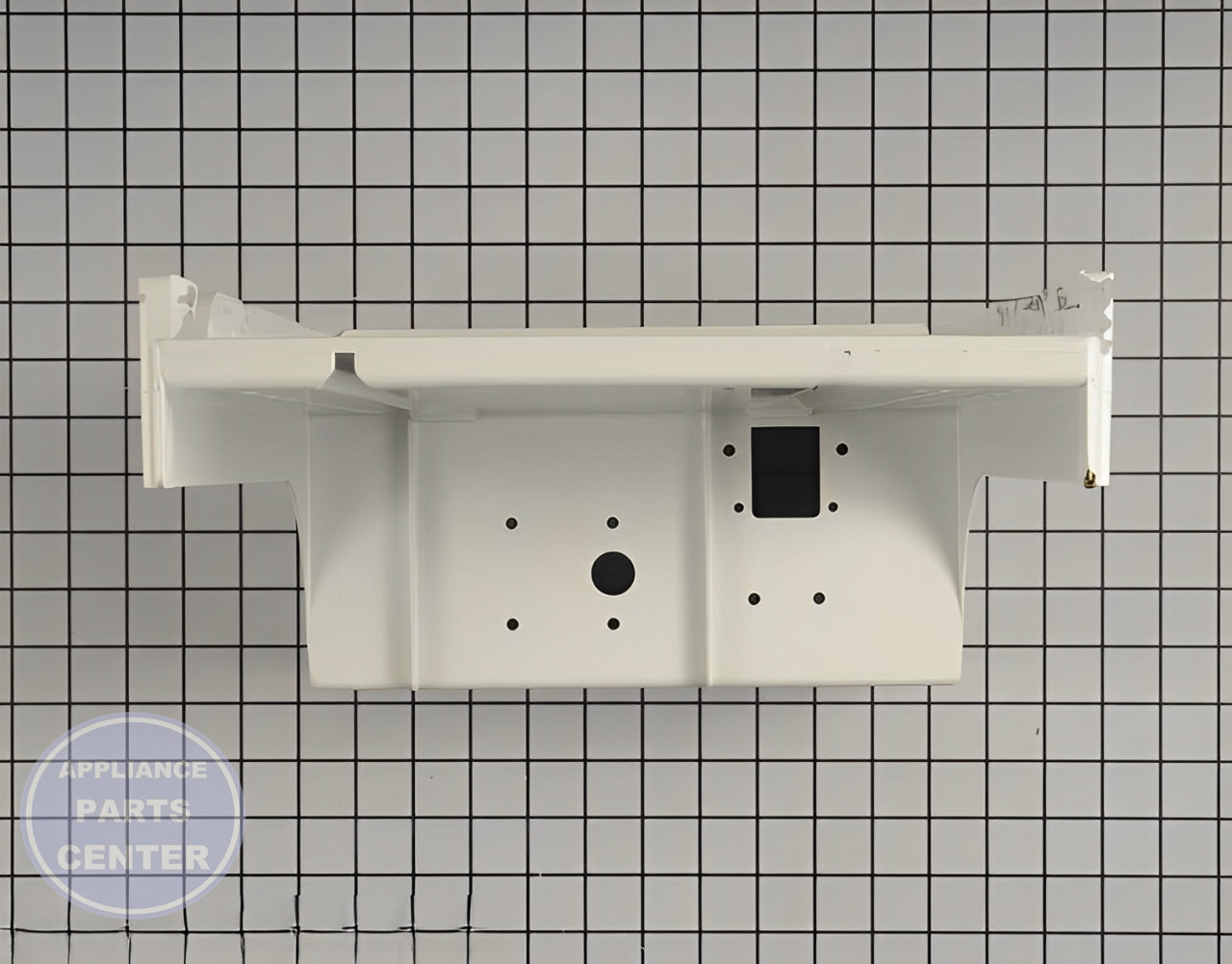 Ice Bucket Housing 61005614 - Side view with precise measurements
