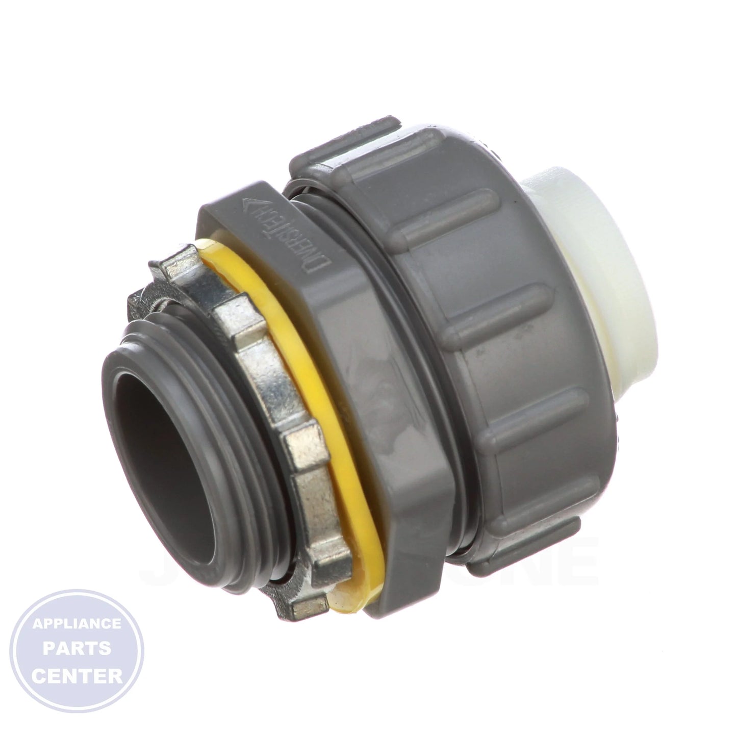 3/4" Straight Liquid Tite Connector 750-NMLT75 - Side view with 3/4" specifications