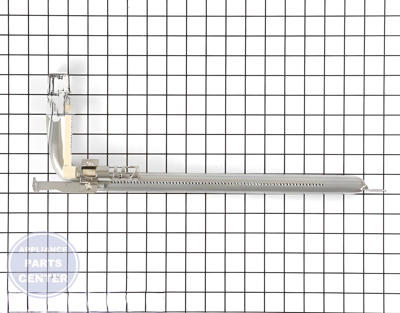 WHIRLPOOL GAS RANGE OVEN BURNER ASSEMBLY WITH SPARK IGNITER 8190618 - Main view showing spark igniter for WPL models