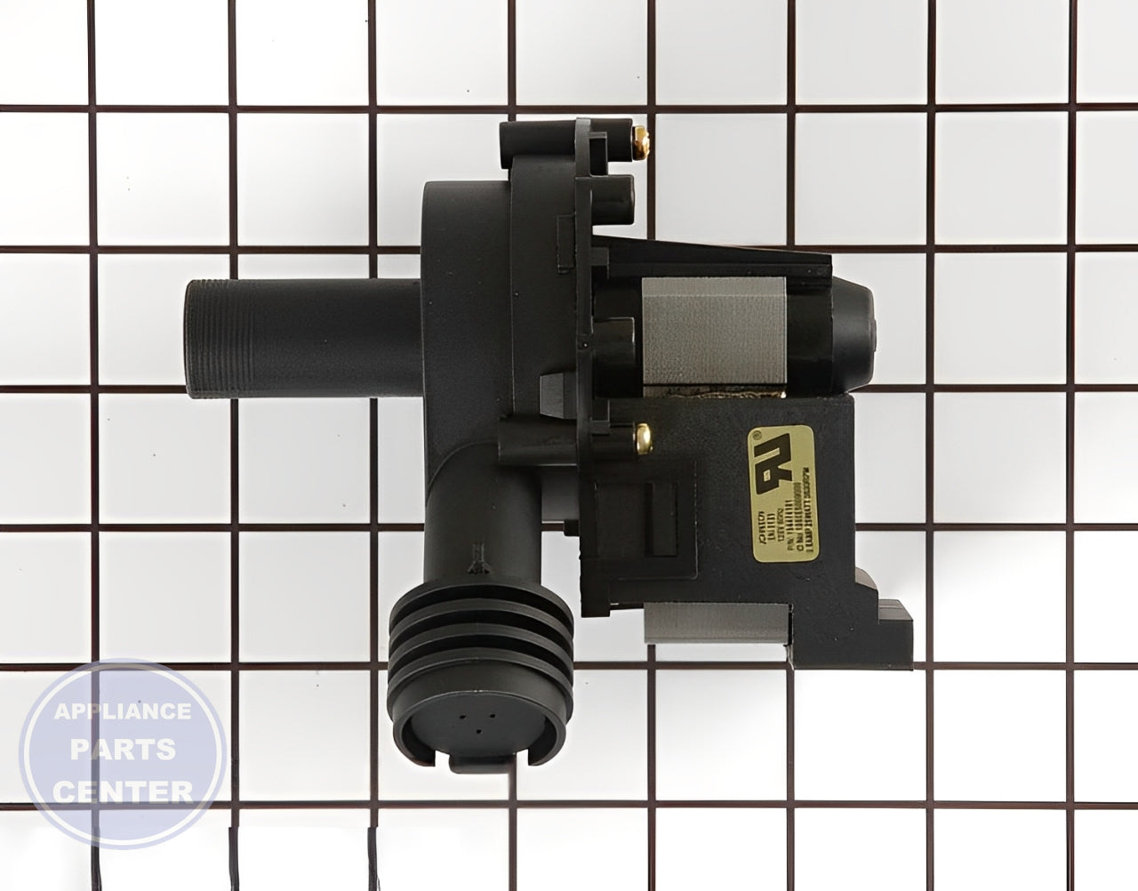 FRIGIDAIRE DISHWASHER MOTOR AND DRAIN PUMP ASSEMBLY A00126501 - Main view showing efficient draining for WCI Dishwashers