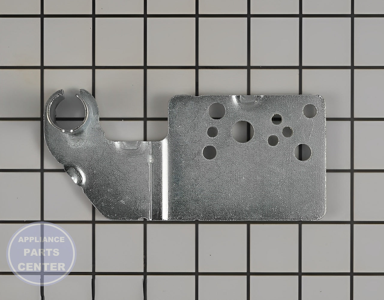 HINGE ASSEMBLY,UPPER AEH74157302 - Side view with precise measurements