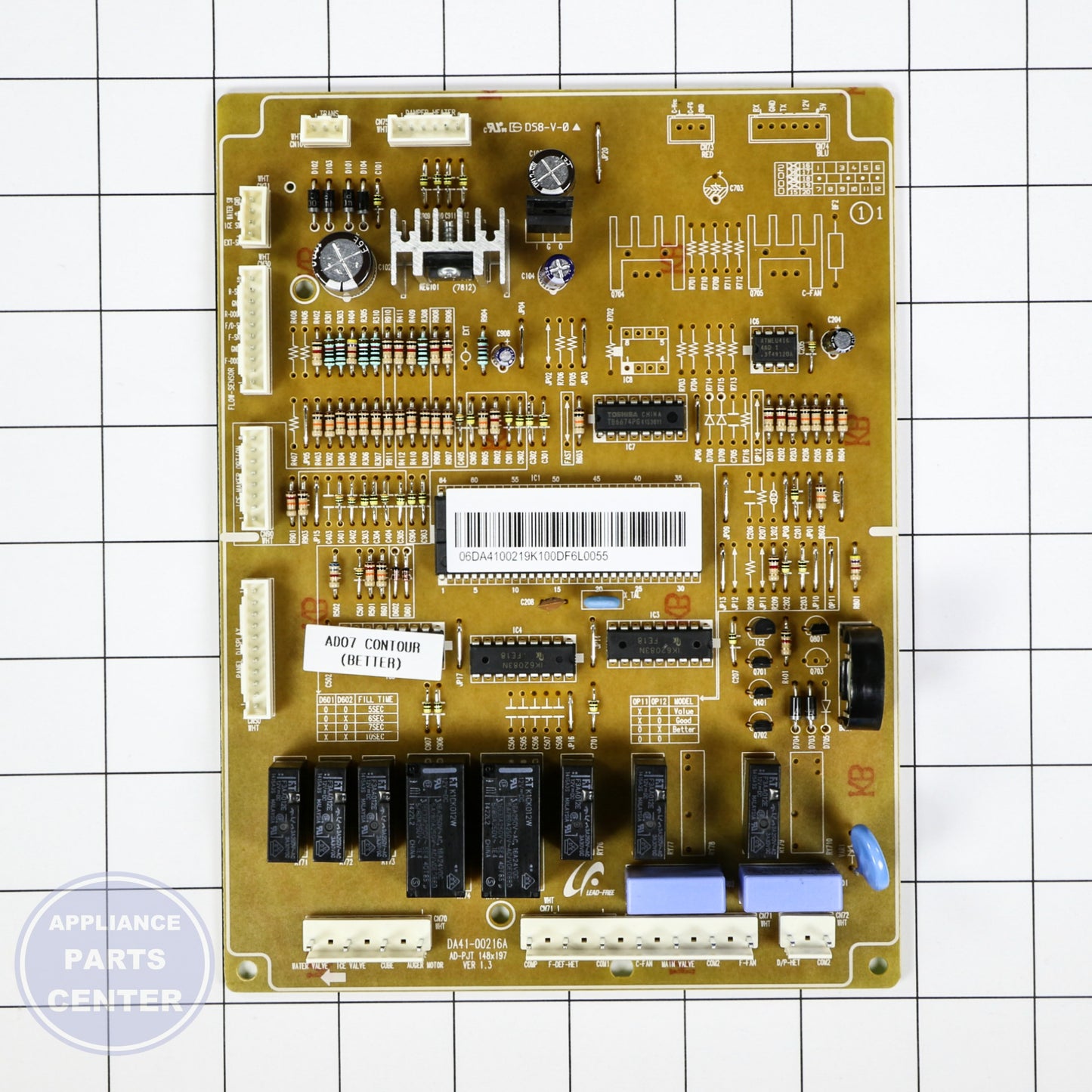SAM ASSY PCB MAIN DA41-00219K - Installation in specific SAM model showing key mounting points
