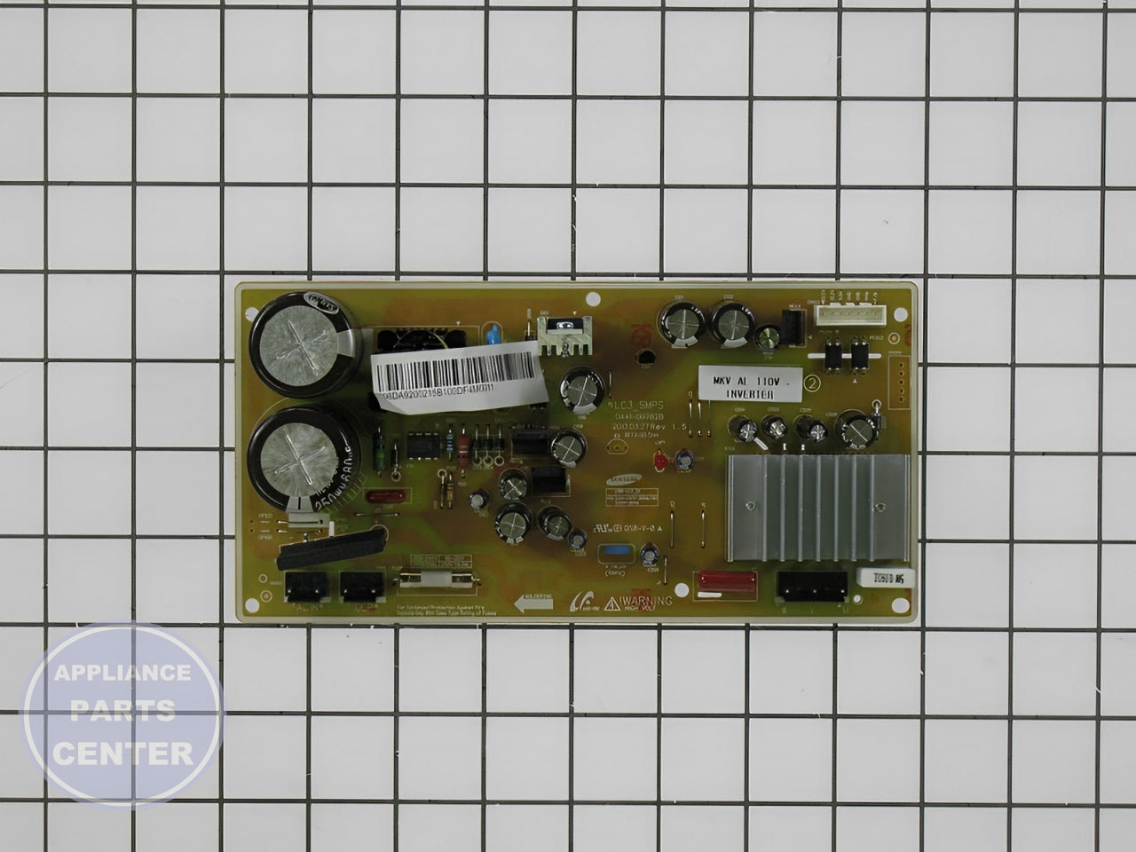 SAMSUNG REFRIGERATOR INVERTER PRINTED CIRCUIT BOARD 15 5V - Side view with precise 15 5V output