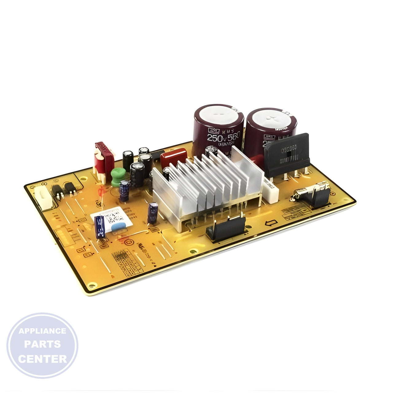 SAMSUNG REFRIGERATOR PRINTED CIRCUIT BOARD INVERTER ASSEMBLY DA92-00763K - Main view showing energy-efficient design for various SAMSUNG models