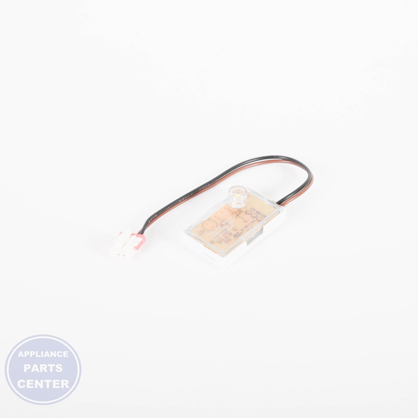 ASSY-LAMP DOOR;AW1-12,WHITE LED DA97-02847F - Side view with specific measurements/specs