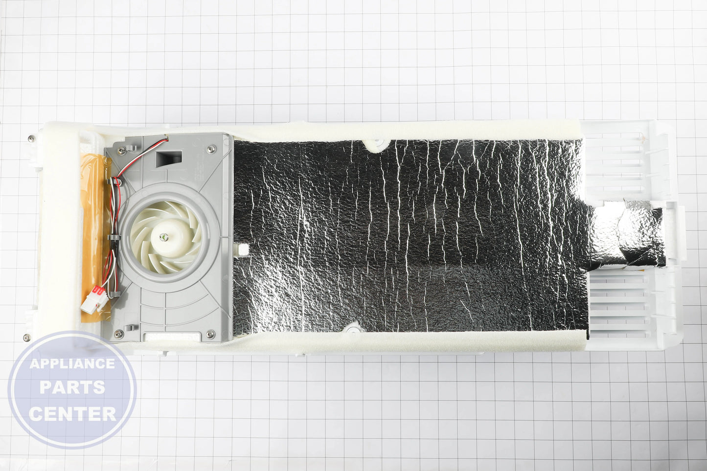 Samsung ASSY COVER EVAP-FRE;POLARIS_EXP,COOL WHI DA97-13388B - Installation in SAM model showing key mounting points