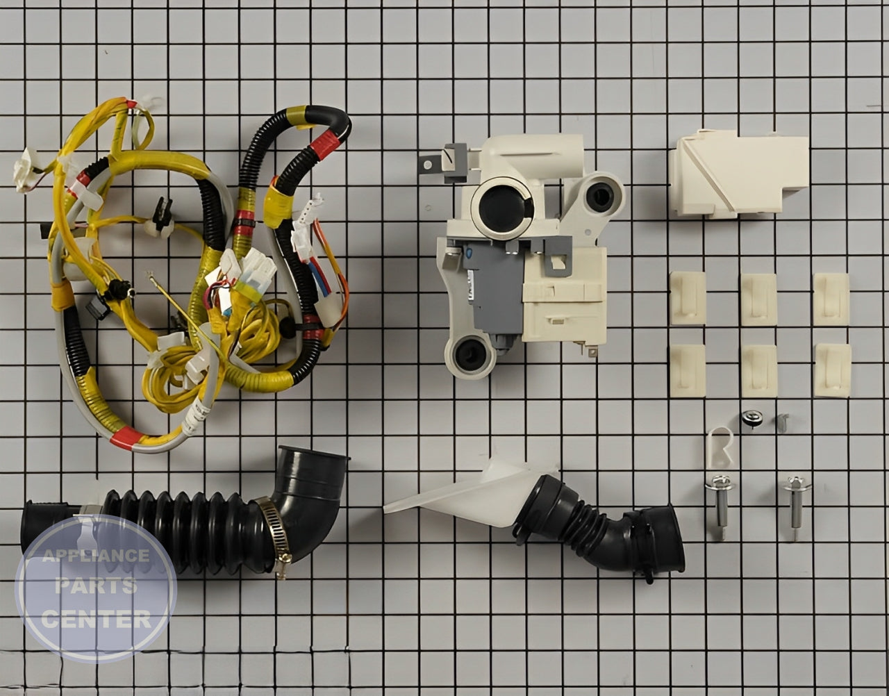 SAMSUNG DRAIN PUMP ASSEMBLY DC98-01877A - Main view showing efficient water drainage for SAMSUNG models