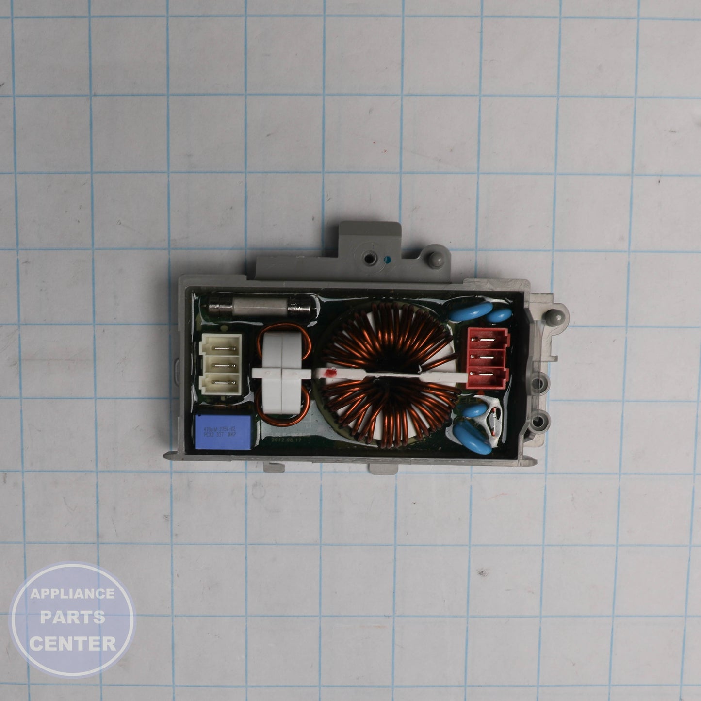 L-G FILTER ASSEMBLY EAM62492306 - Installation in specific model showing key mounting points