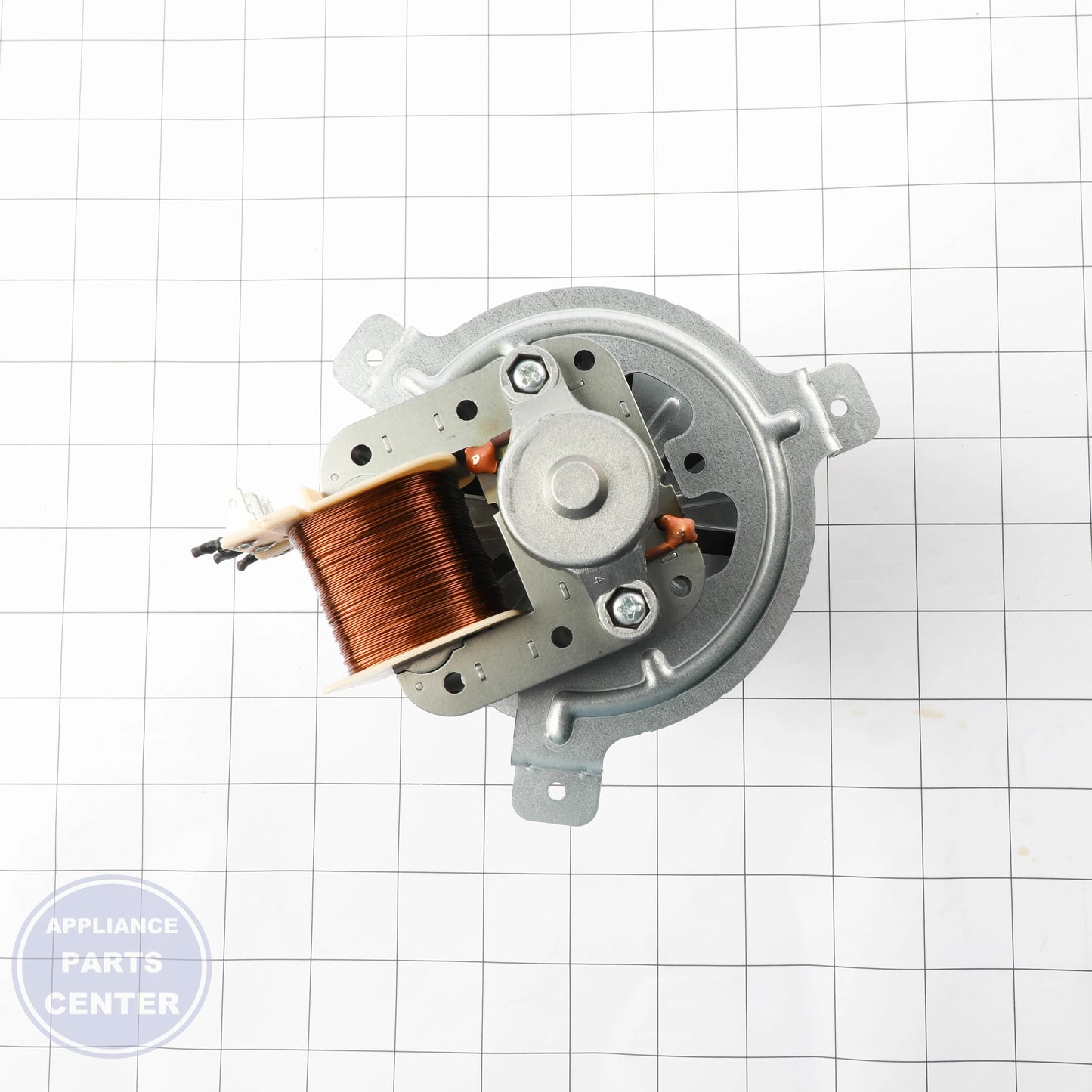 L-G MOTOR ASSEMBLY,AC,FAN EAU63303803 - Installation in L-G Range/Stove/Oven showing key mounting points