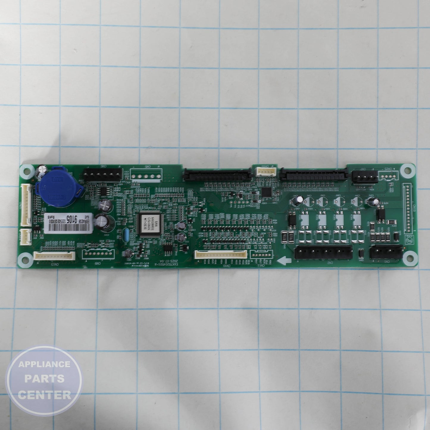L-G PCB ASSEMBLY,MAIN EBR42389105 - Installation in L-G Range/Stove/Oven showing key mounting points