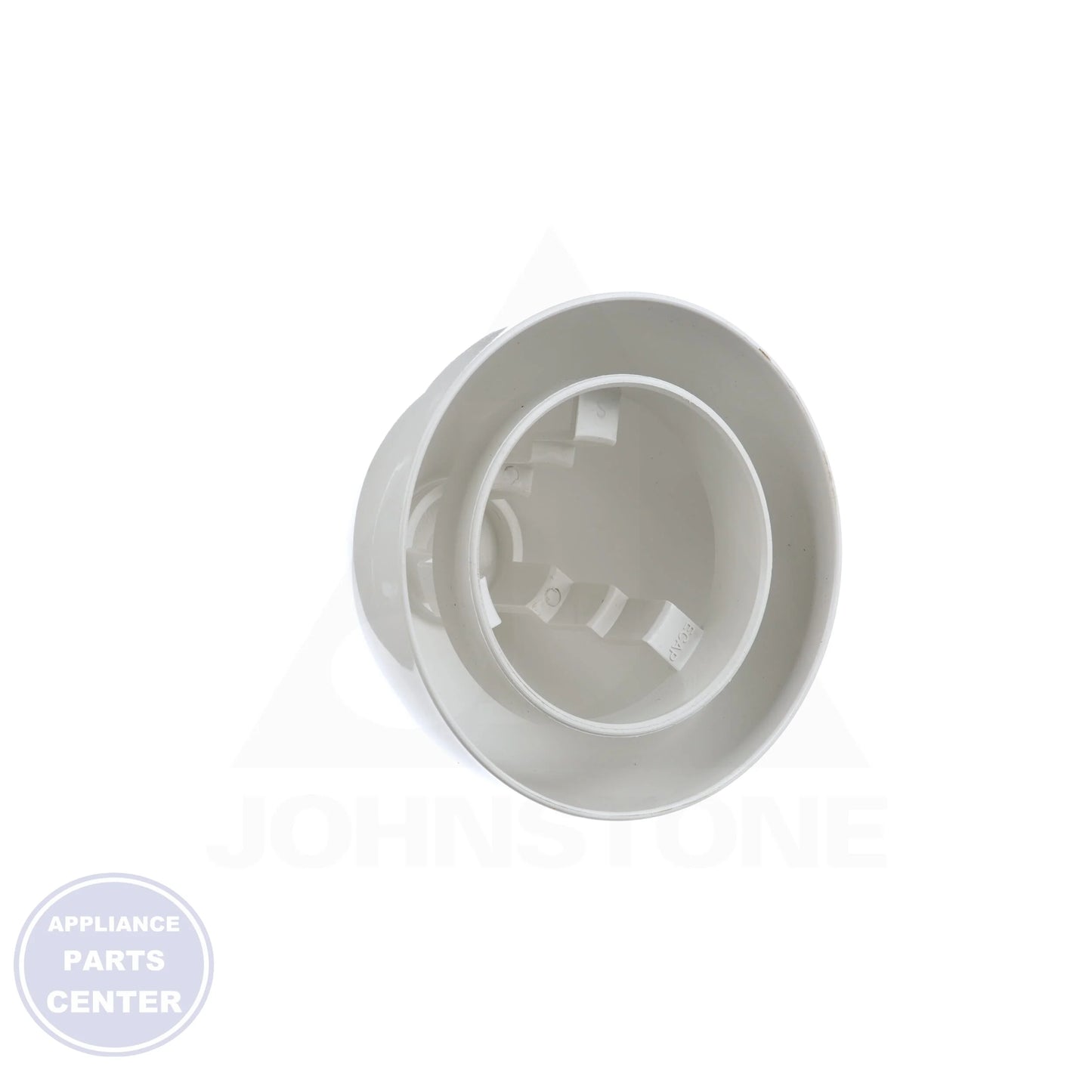 PVC Flue Cap ECAP321 - Side view with 1.5", 2", and 3" compatibility