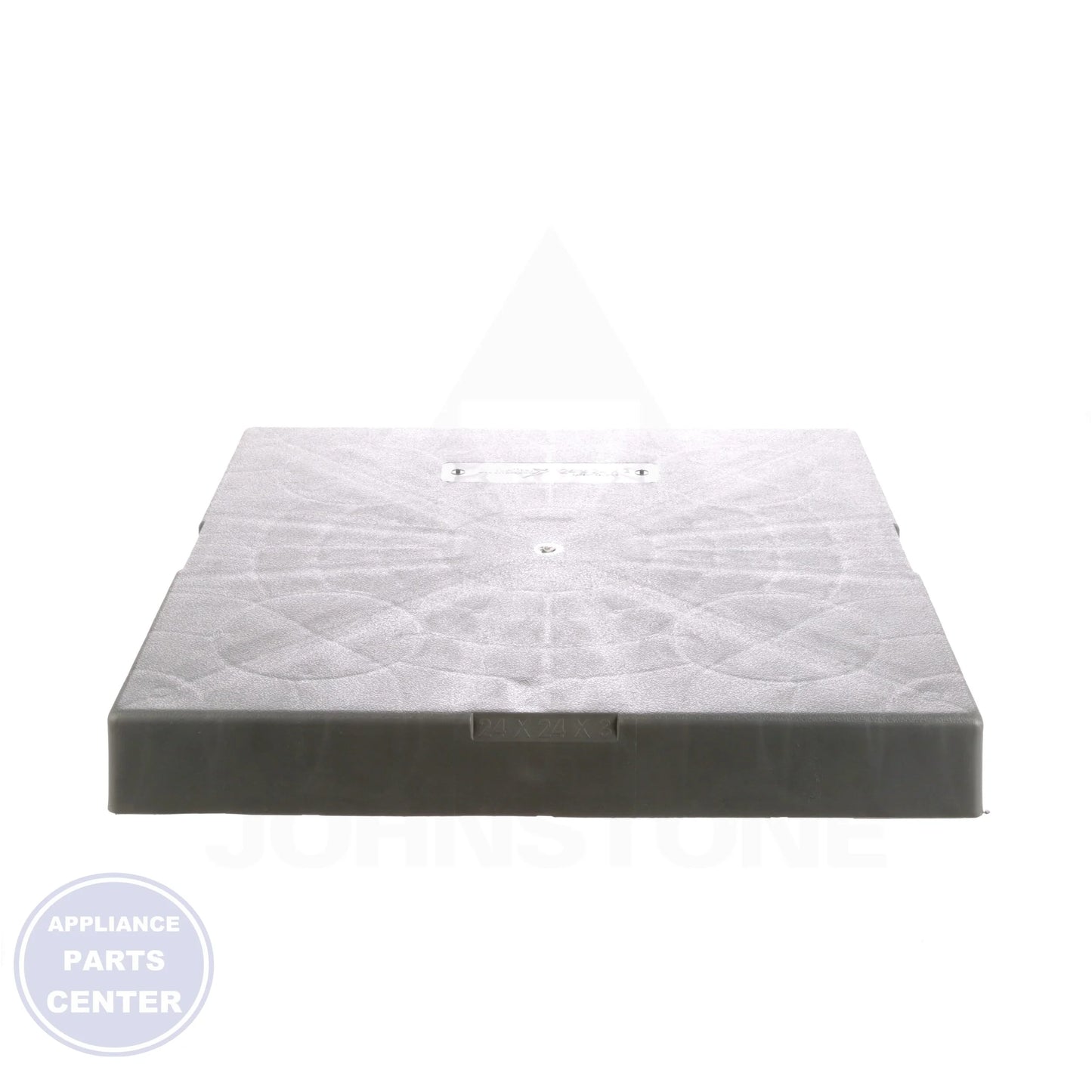 3" E Lite® Plastic Equipment Pad 24x24x3 - Side view with precise measurements