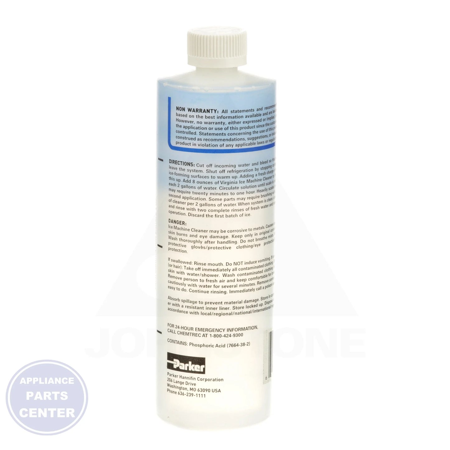 Ice Machine Cleaner H420 - Side view with 16 Oz. capacity