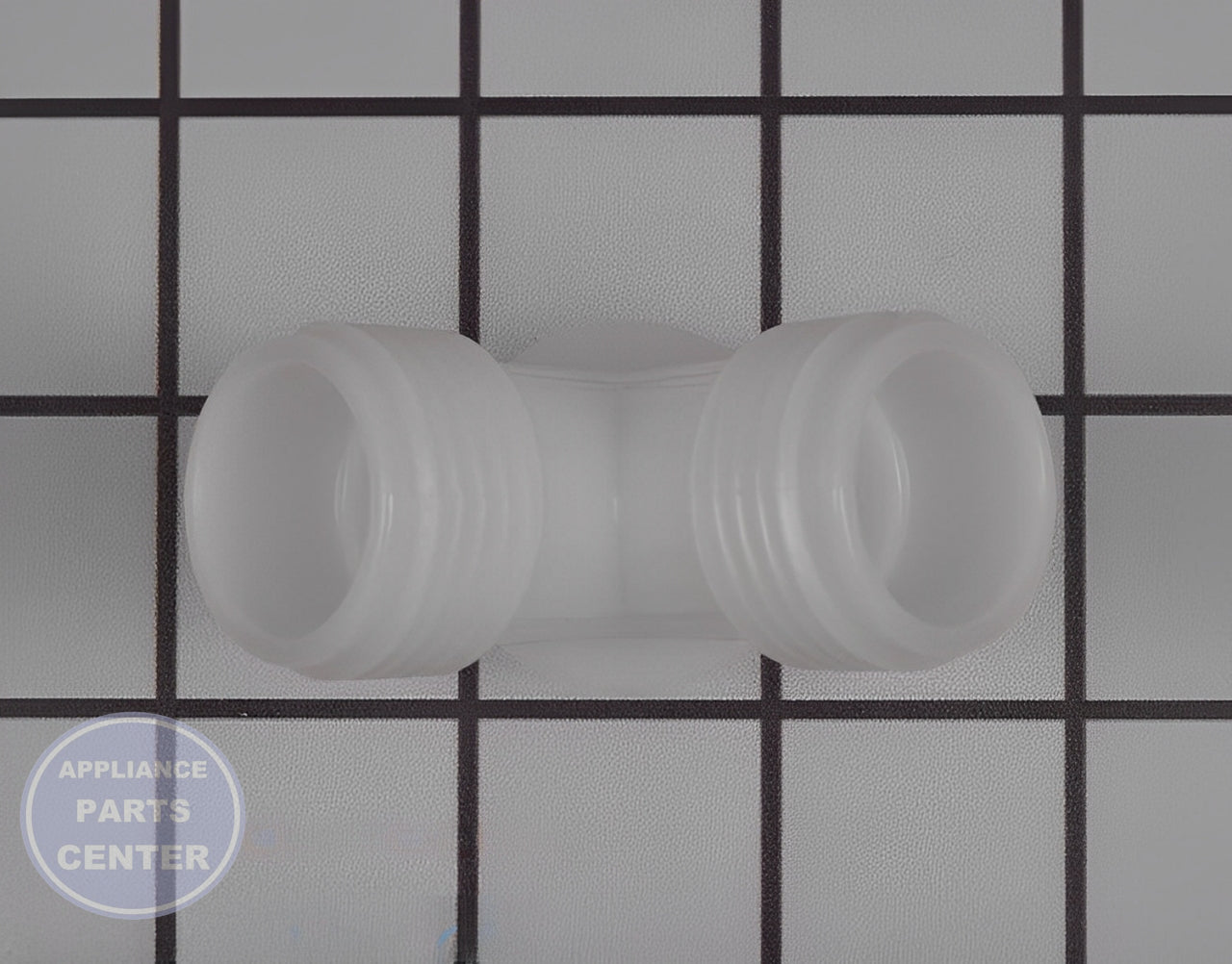 LG DRYER PIPE CONNECTOR MCD63306801 - Side view with precise measurements