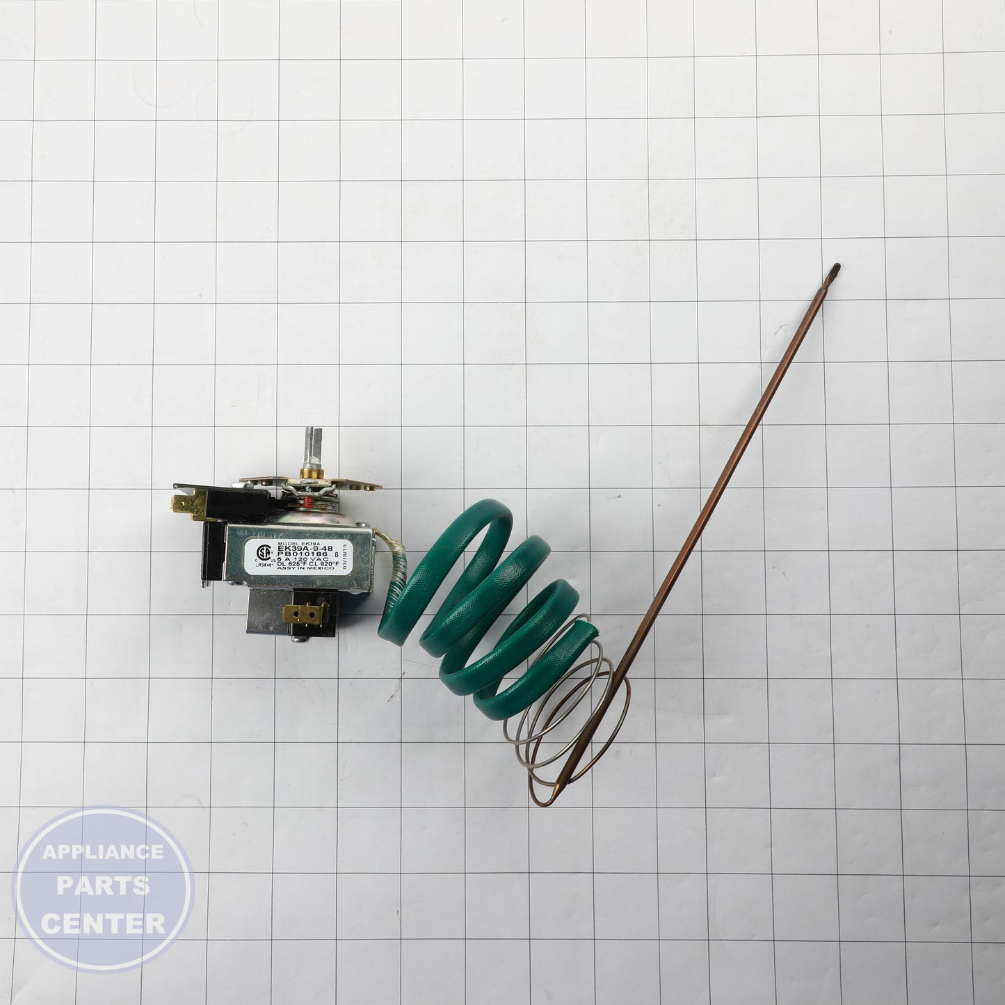 VIK PB010186 THERMOSTAT SELF-CLEAN - Installation in specific VIK model showing key mounting points