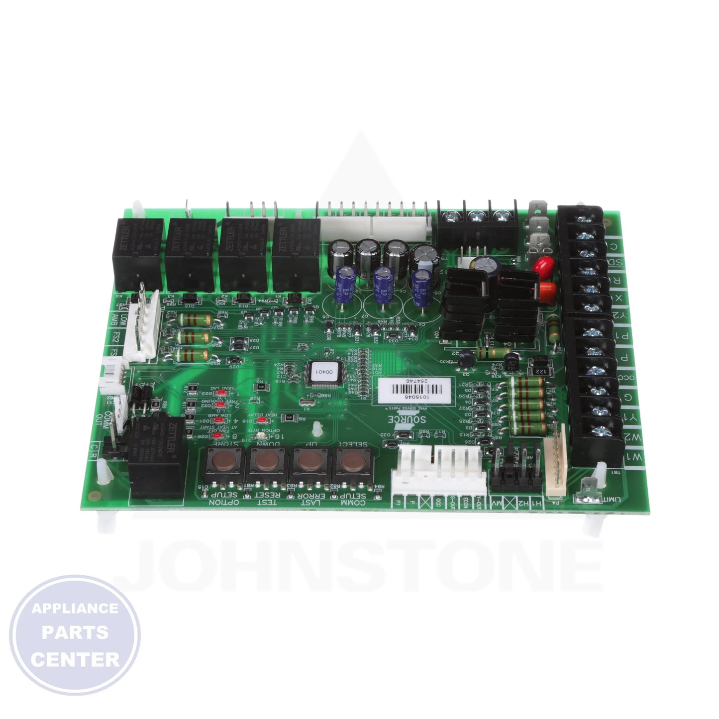 BOARD,CONTROL S1-33109150002 - Side view with accurate measurements