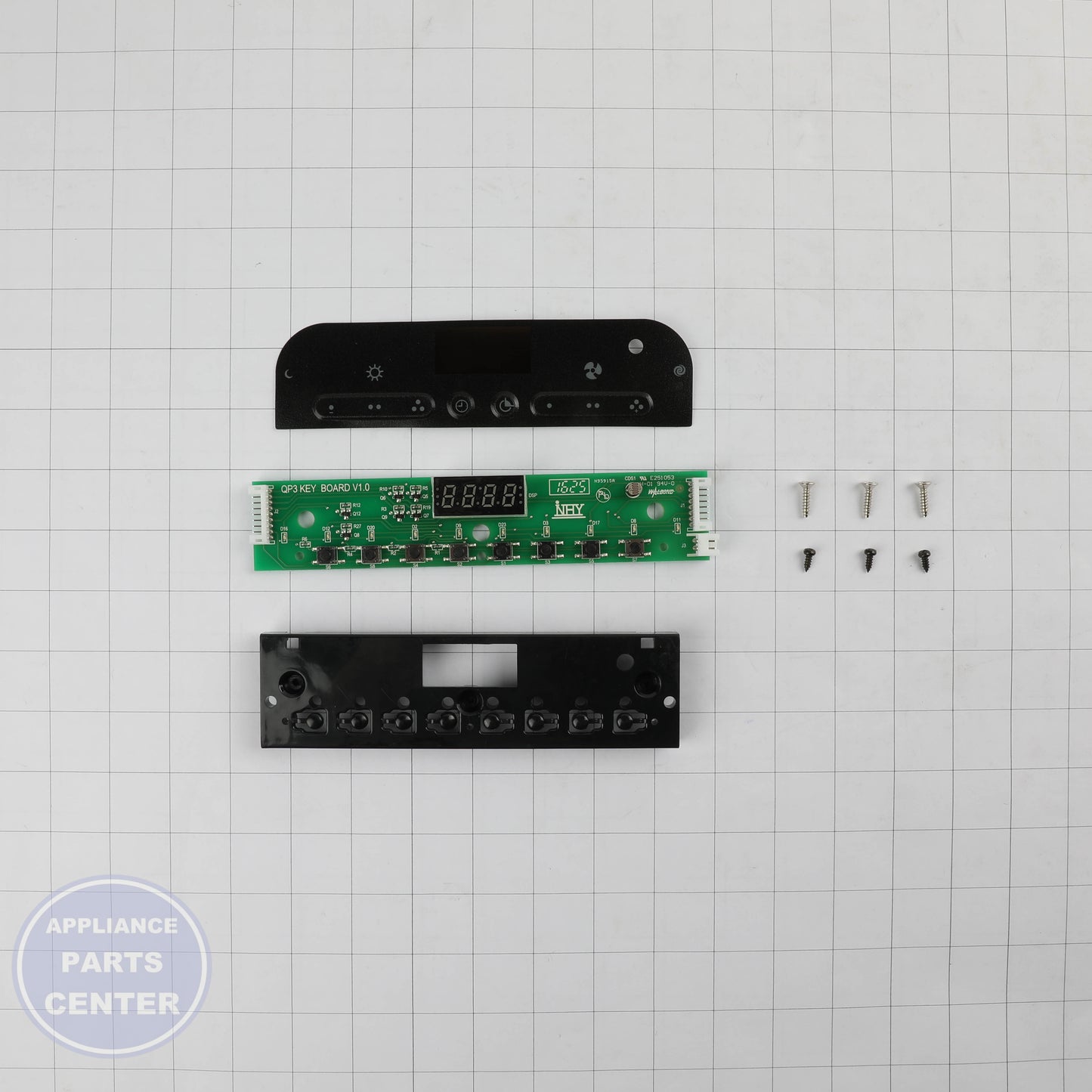 BRO SRV USER INTERFACE ASSY BLACK S97018257 - Installation in XYZ model showing mounting points