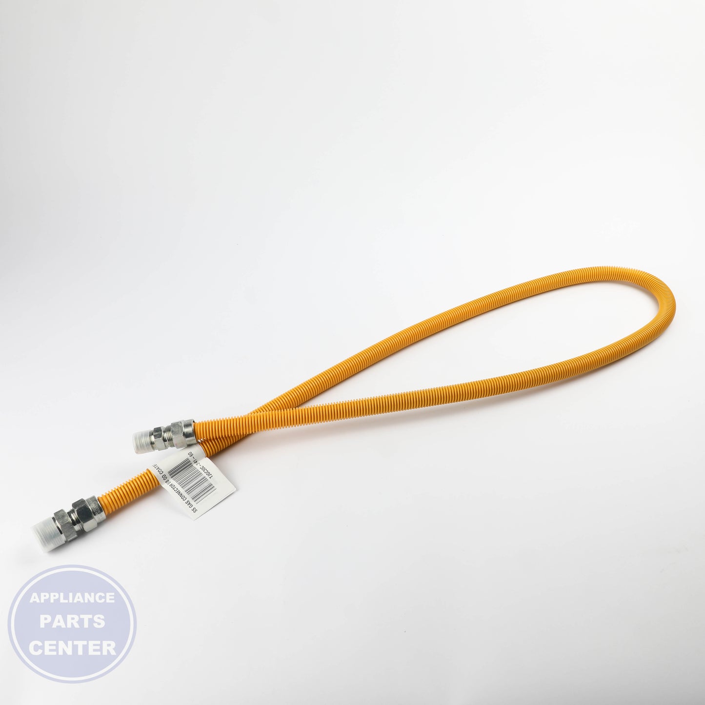 SS GAS CONNECTOR 5/8 OD COATED TJGC30C-3141-60 - Side view with 5/8 inch outer diameter