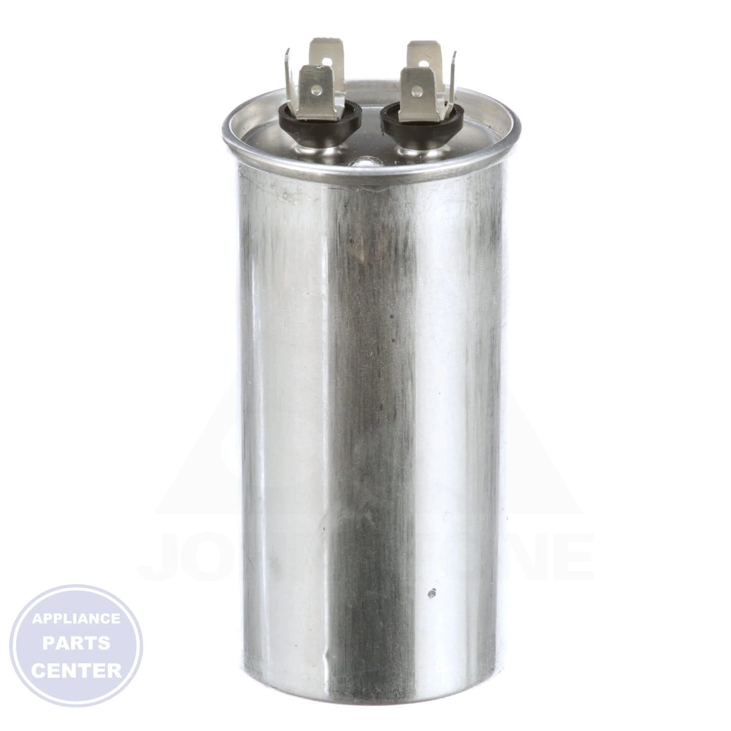 Motor Run Capacitor Round TRCF40 - Side view with 40 MFD capacitance and 440/370 volts