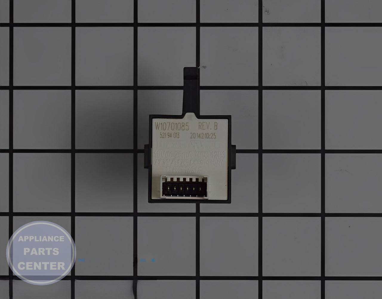 SWITCH-CYC W10701085 - Side view with precise measurements