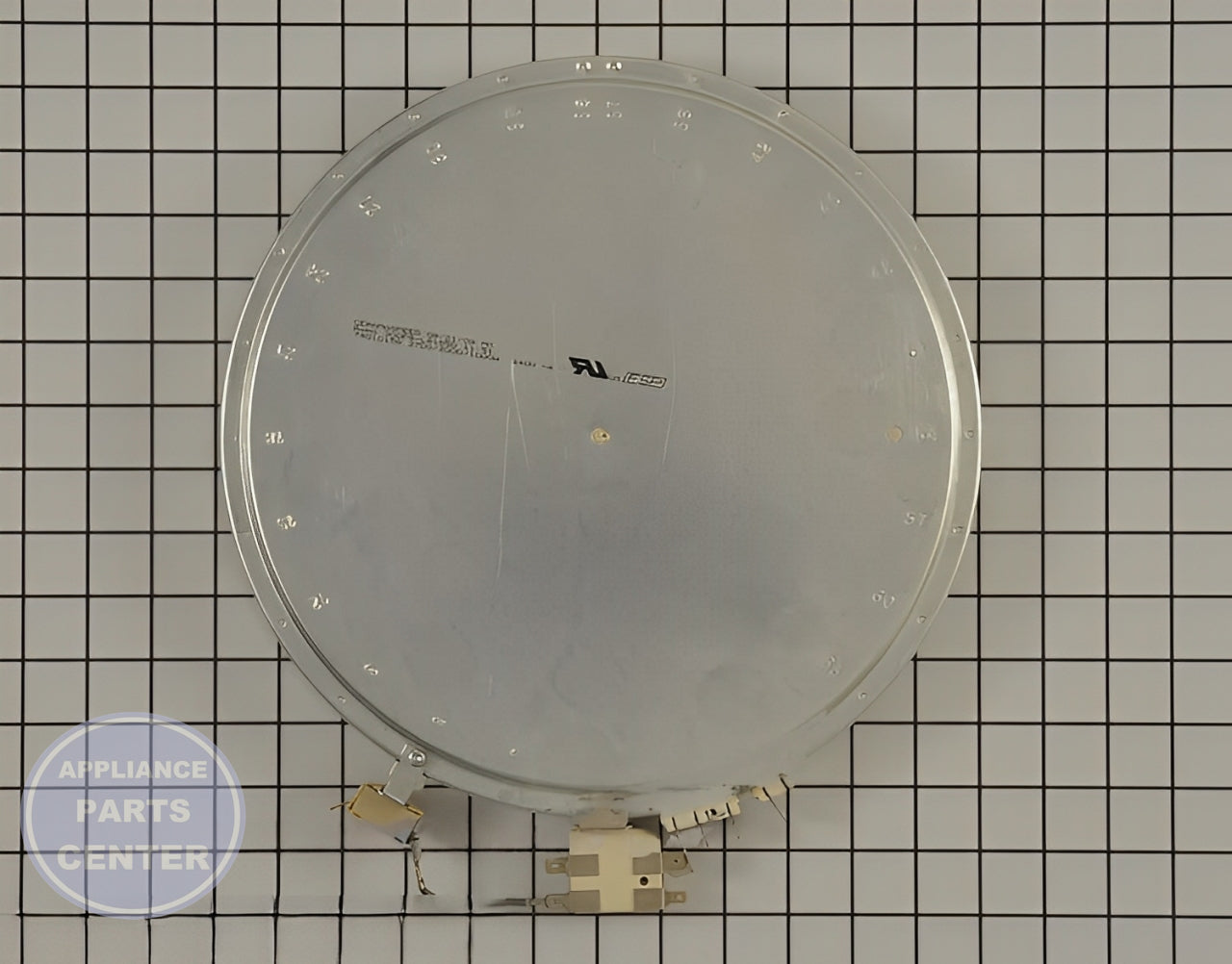 Radiant Surface Element W10823718 - Detailed view of precise dimensions and specifications