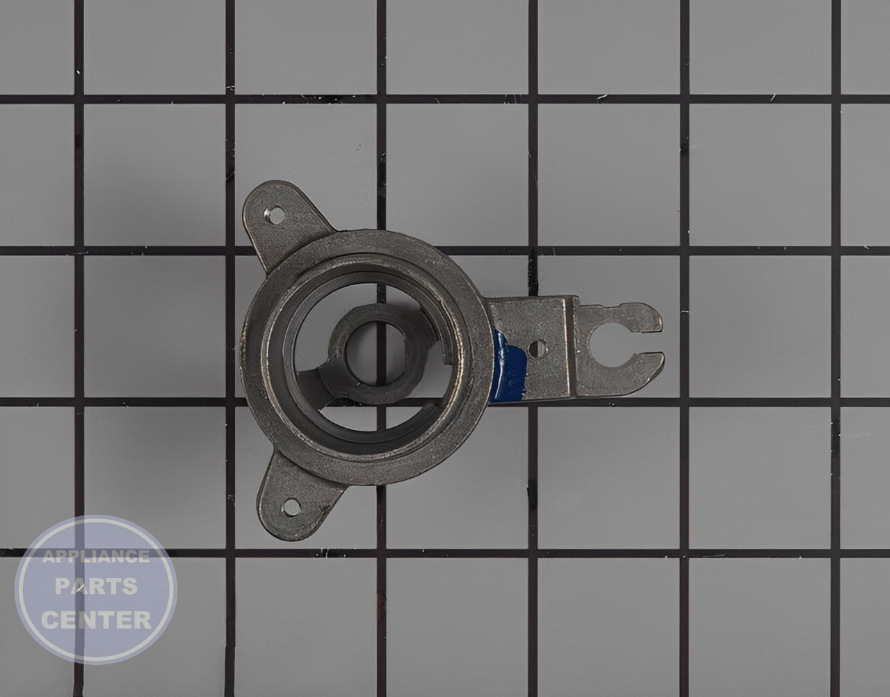 GE Surface Burner Base WB02X24727 - Installation in GE model showing key mounting points