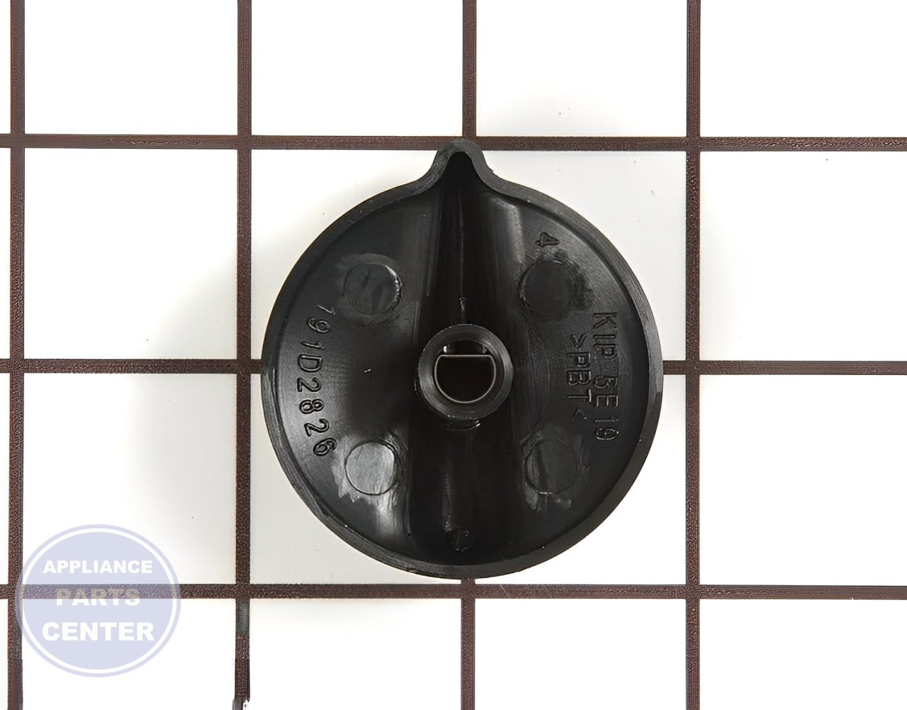 Knob WB03T10240 - Side view with exact dimensions