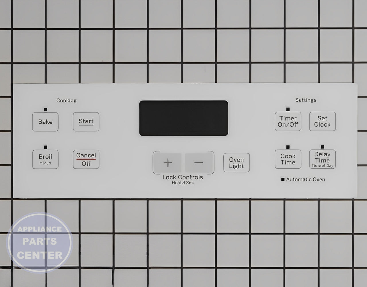 GEH RANGE CONTROL PANEL WB07X20279 - Main view showing touchpad for GEH models