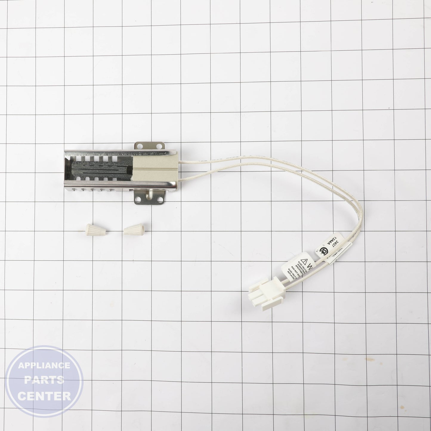 GEH IGNITER GLOWBAR WB13X40208 - Installation in GEH model showing key mounting points