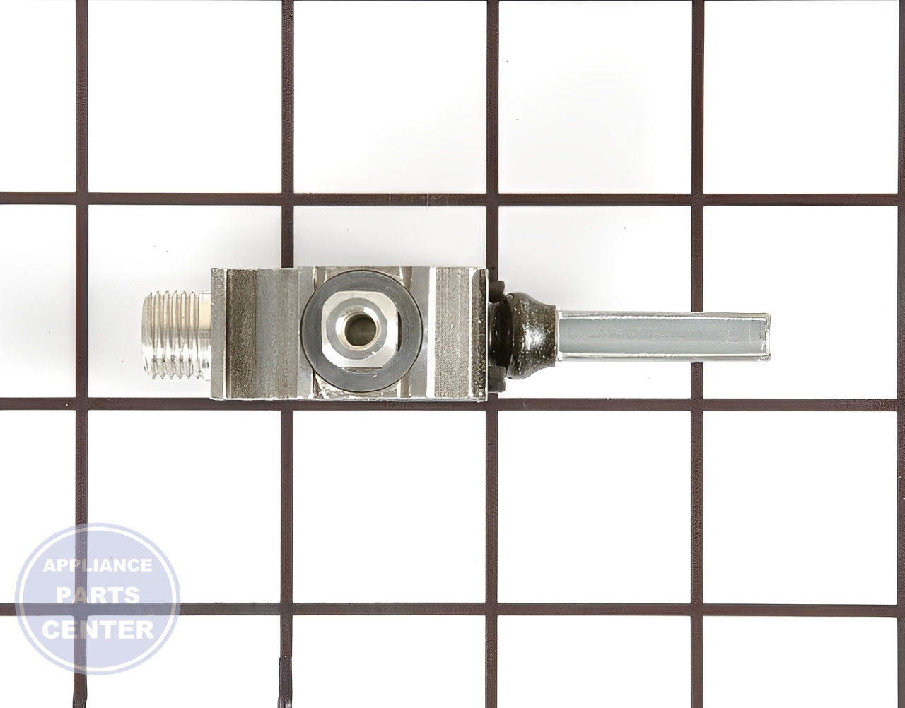 Surface Burner Valve WB21K38 - Side view with precise measurements