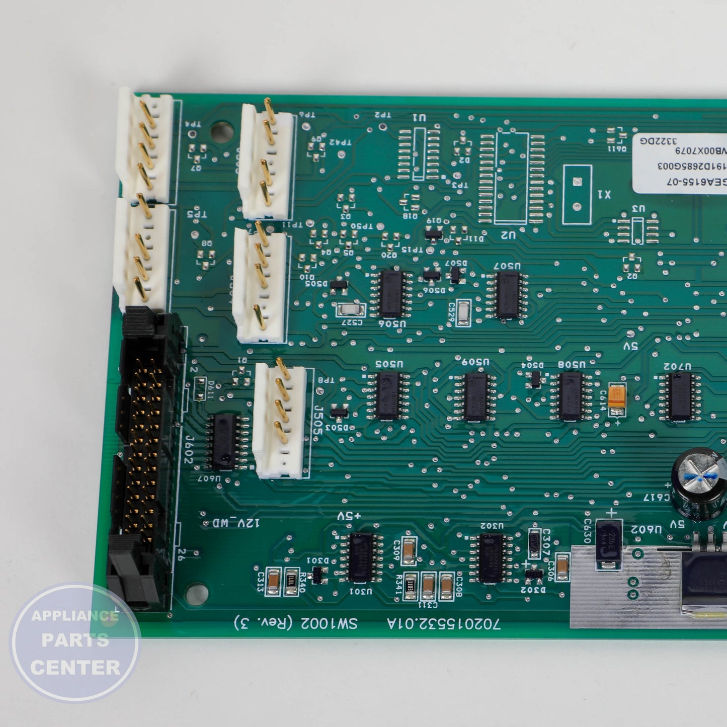GEH MAIN BOARD LOGIC KIT WB27X33352 - Installation in GEH model demonstrating key mounting points