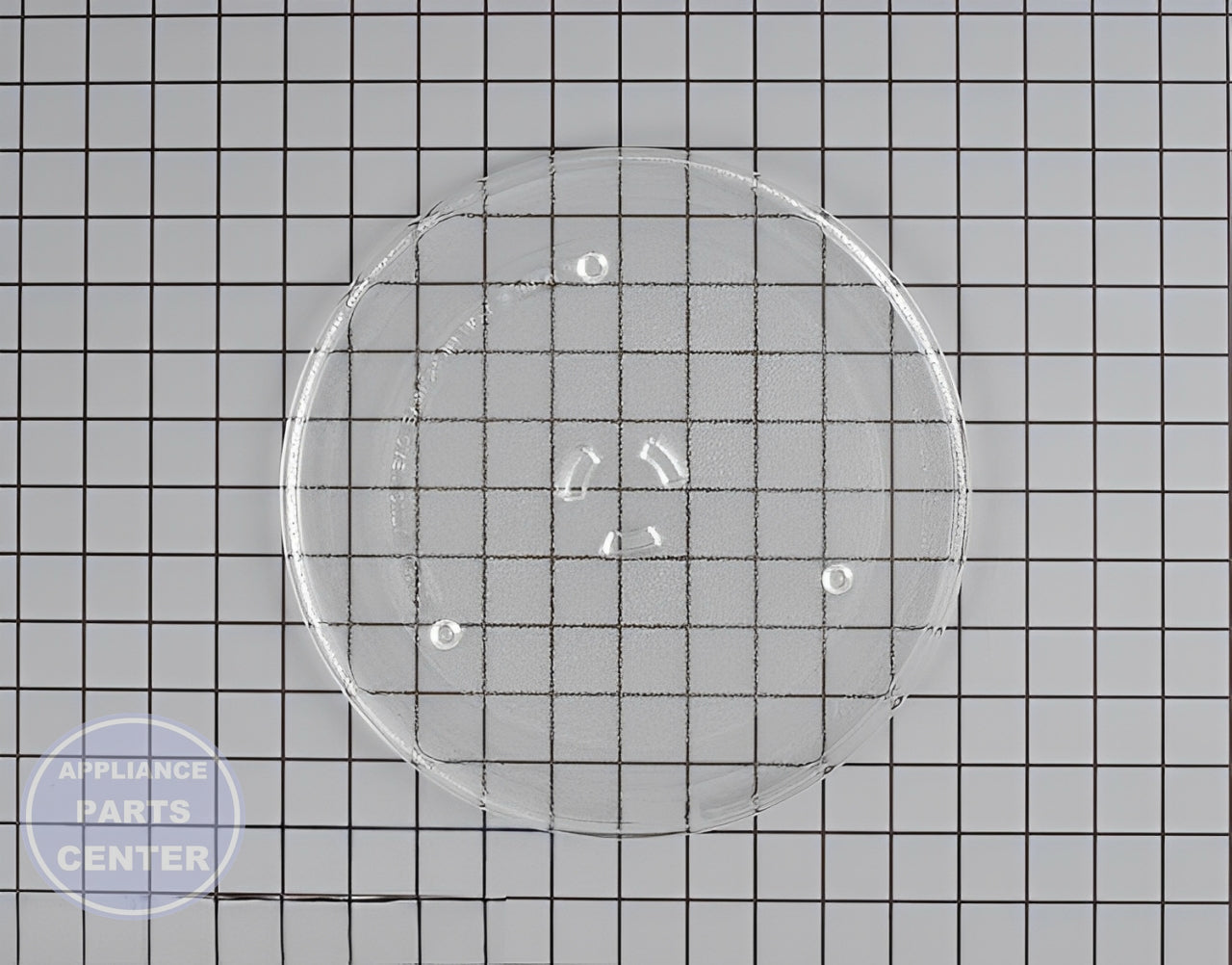 GE Glass Tray WB49X10065 - Main view showing smooth rotation for GE JES1145SH1SS