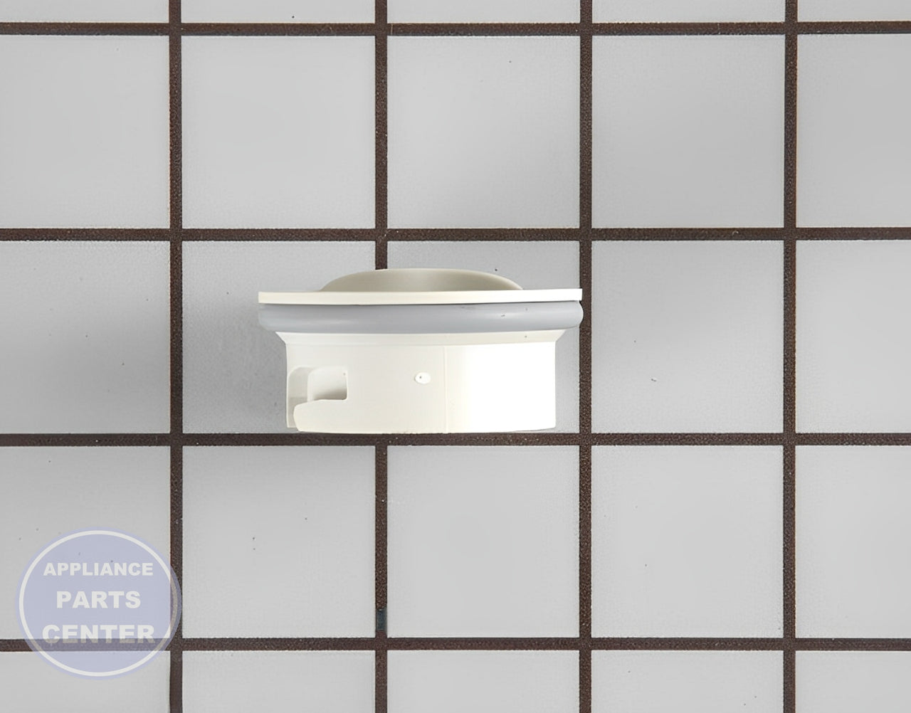 GE DISHWASHER DISPENSER CAP WD12X10122 - Detailed view of secure lid design