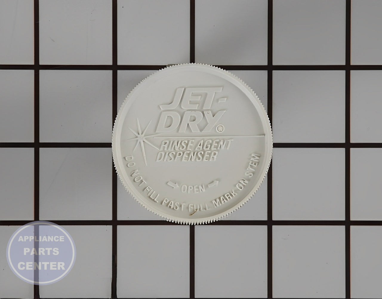 GE DISHWASHER FILL CAP WD12X10284 - Detailed view of cap specifications