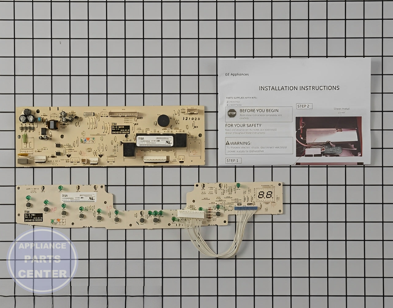 GEH KIT-MAIN & TACTILE BOARD WD21X10408 - Main view showing control panel for GEH Dishwashers