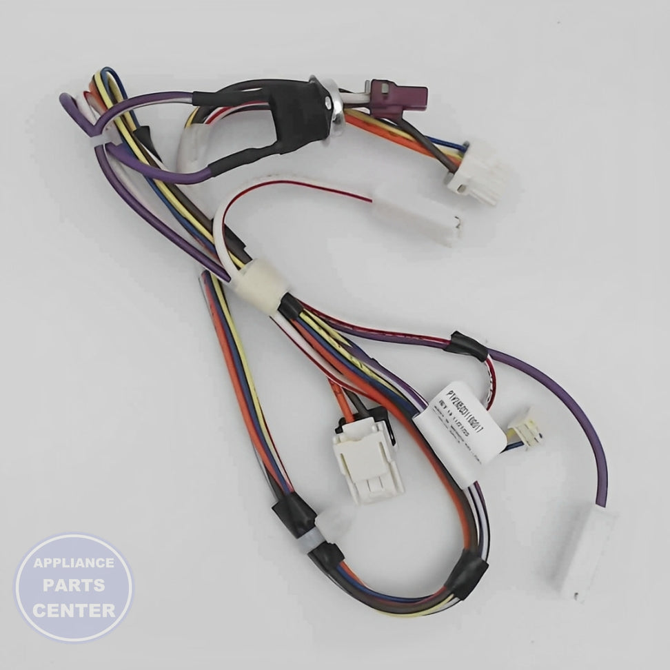 GE DISHWASHER AC HARNESS ASSEMBLY WD21X27402 - Main view showing power distribution for GE Profile and Café models