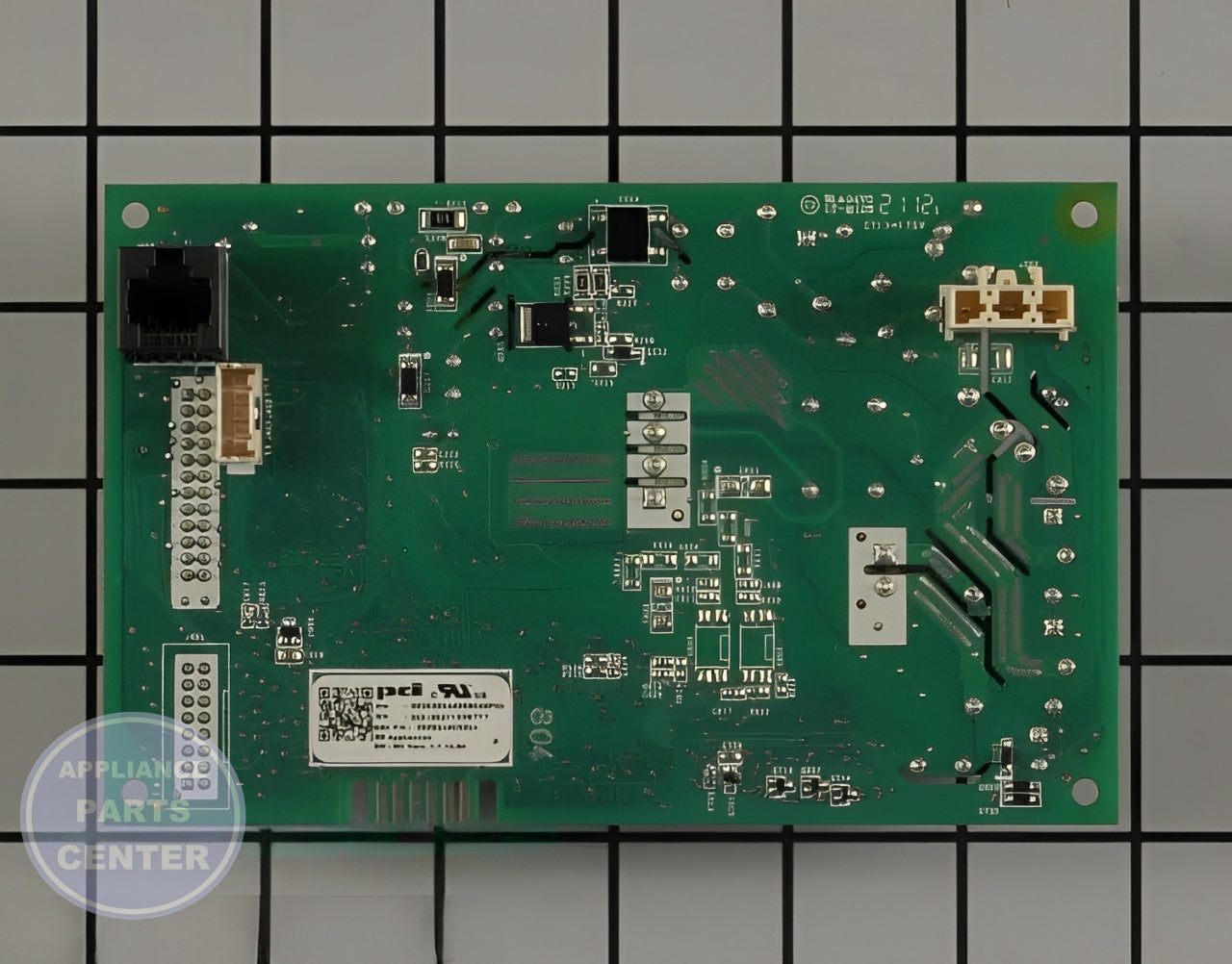 GE DISHWASHER CONFIGURED MACHINE CONTROL B WD21X27998 - Detailed view of circuit board and timer assembly