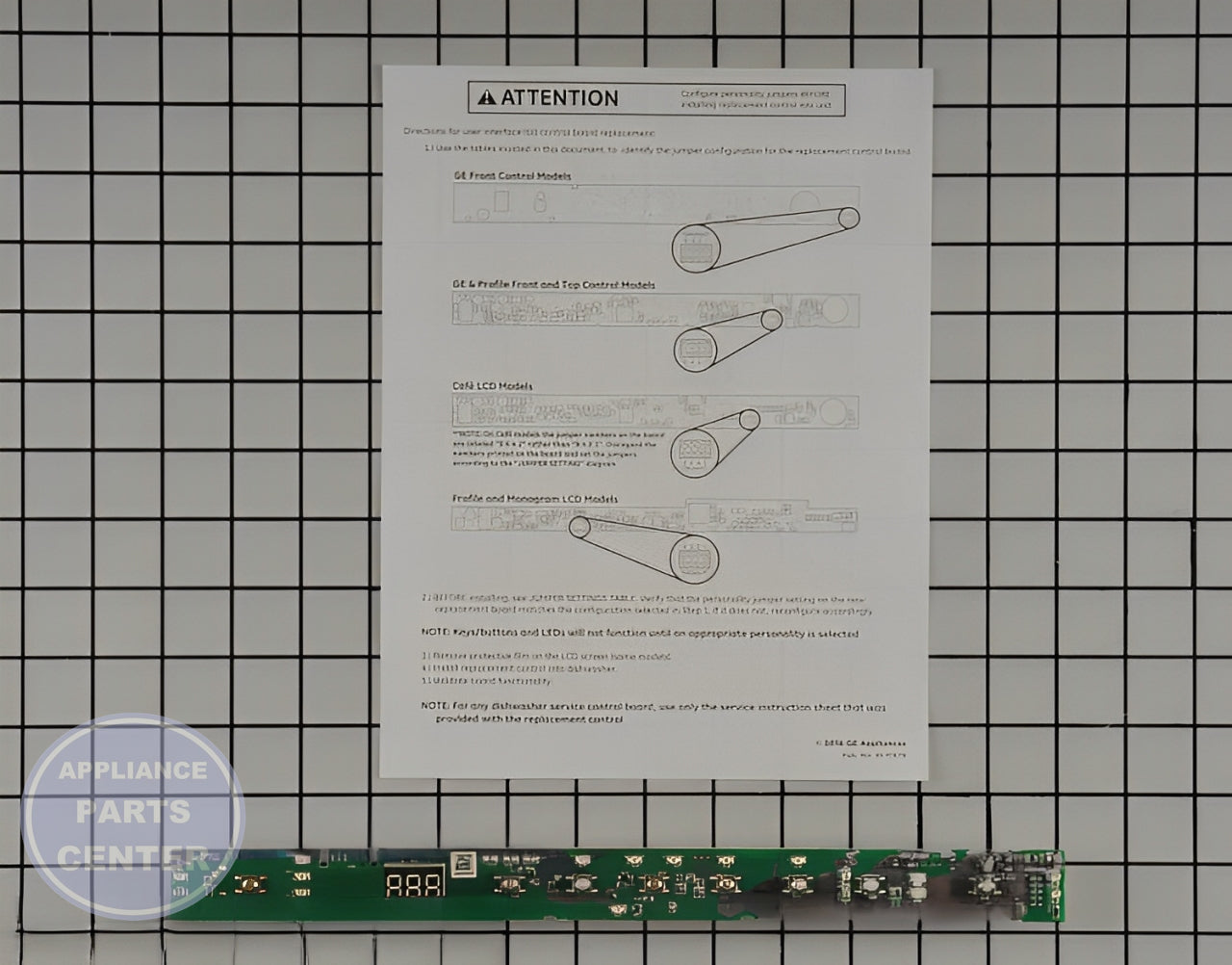 GE CONFIGURED UI BOARD + CORE WD21X31902C - Main view showing timer functionality for compatible GE models