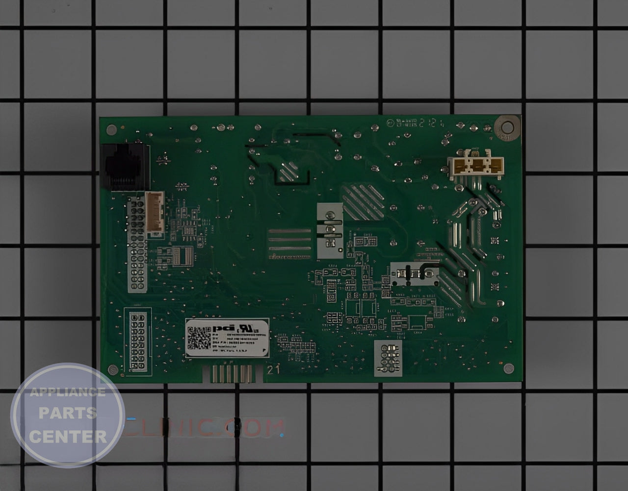 GE DISHWASHER CONFIGURED SERVICE MACHINE C WD21X32158 - Detailed view of circuit board & timer specs