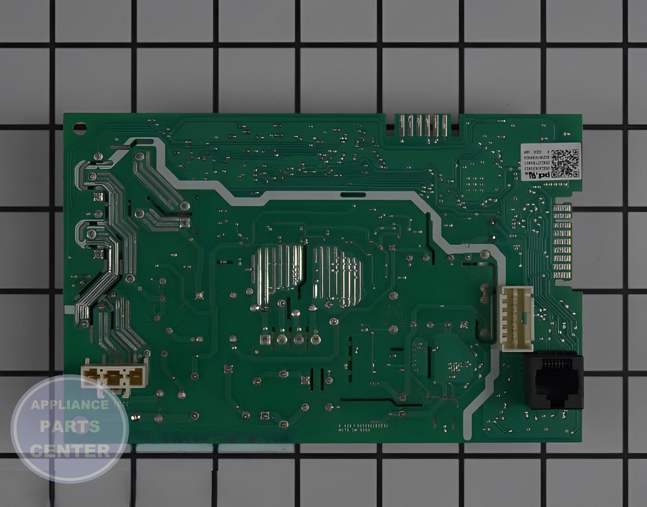 GE DISHWASHER CONFIGURED MACHINE CONTROL BOARD WD21X32938 - Detailed view of circuit board