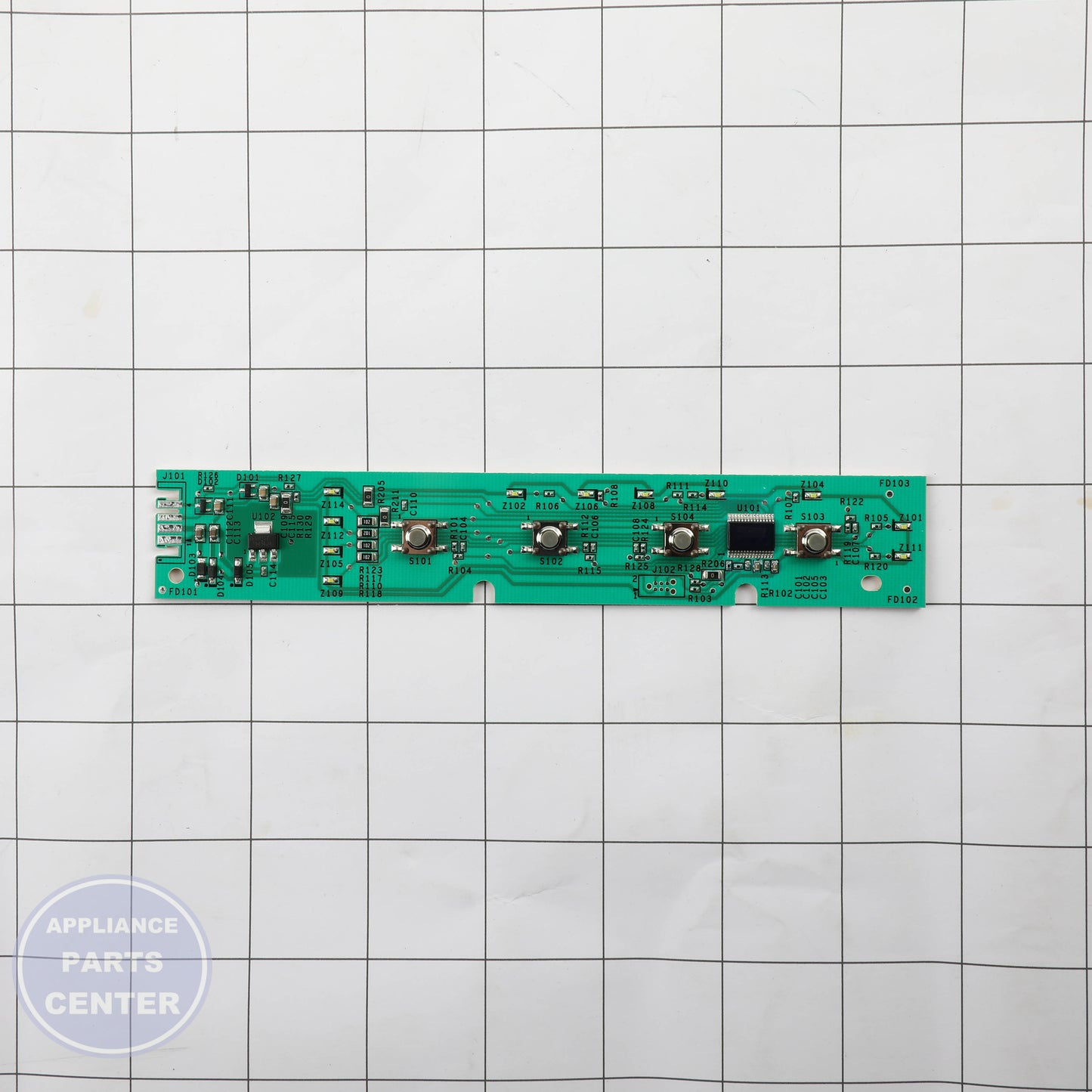GEH CONFIGURED UI CONTROL BOARD WD21X33543 - Installation in GEH model highlighting key mounting points